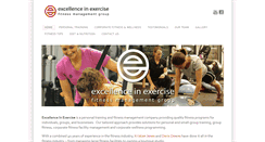 Desktop Screenshot of excellenceinexercise.com