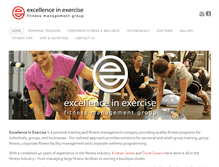 Tablet Screenshot of excellenceinexercise.com